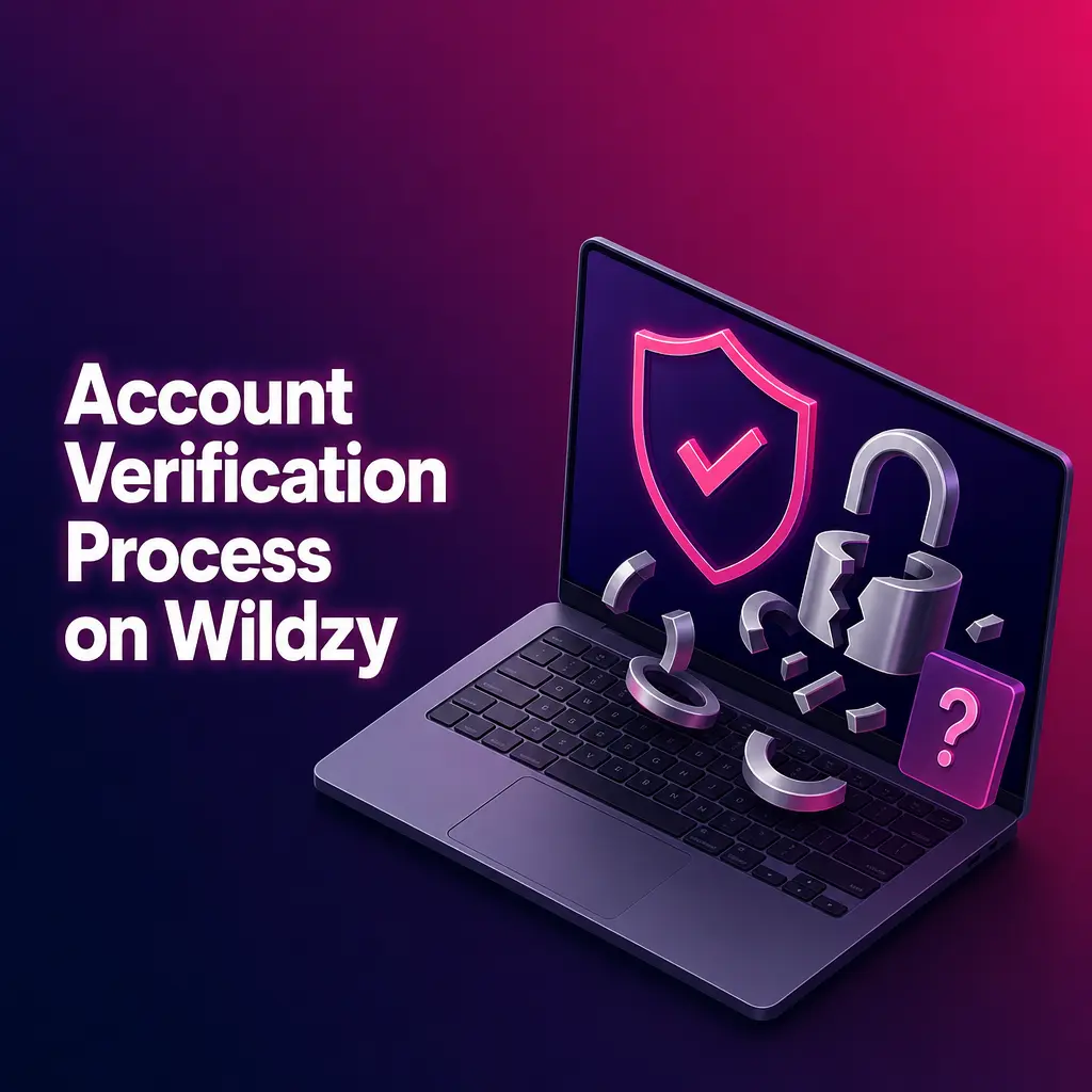 Wildzy KYC verification process showing ID upload steps and required documents for UK player account approval