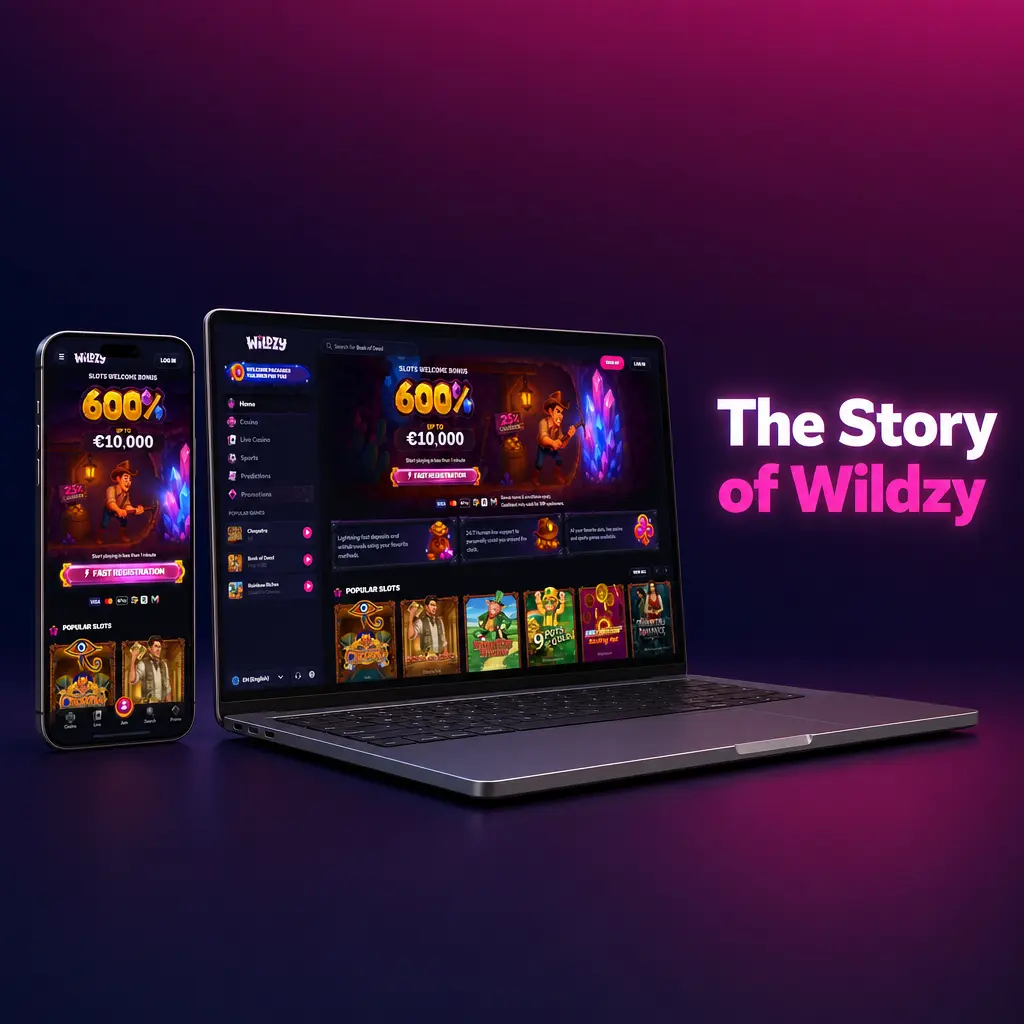 Wildzy online casino founded in 2024, licensed by Curaçao Gaming Authority, operated by Bravebet N.V. for UK players