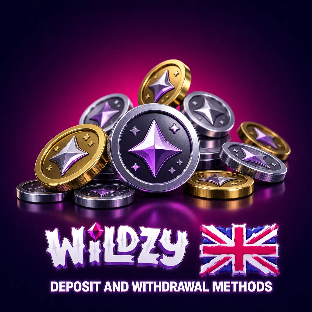 Wildzy casino deposit and withdrawal methods including Visa, PayPal, Skrill, Bitcoin and more for UK players