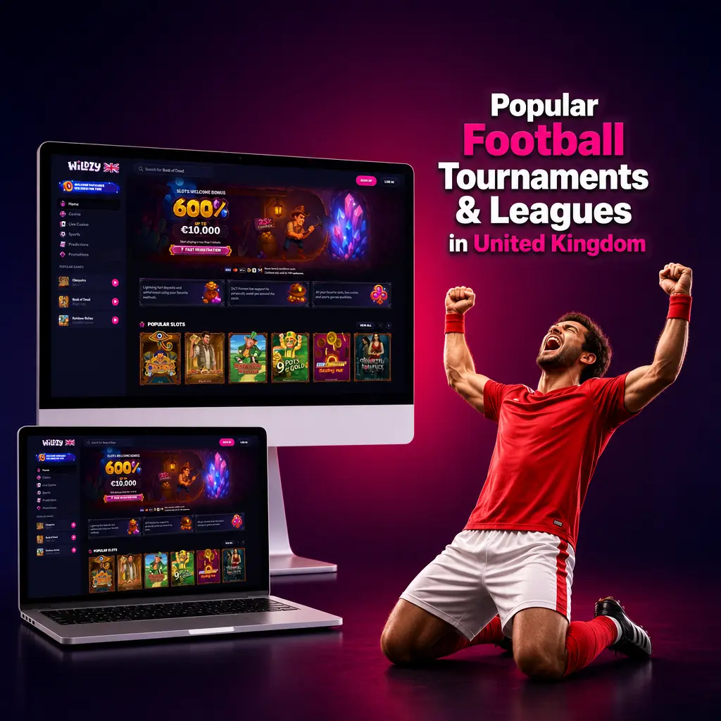Football tournaments and leagues available for betting in the UK including Premier League, Champions League and FIFA World Cup
