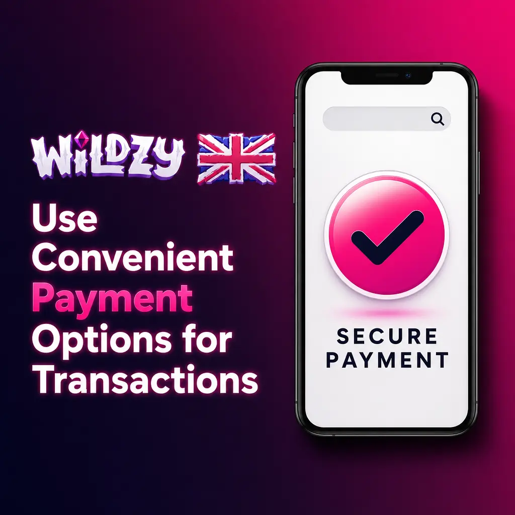Wildzy payment options including Visa, Mastercard, Maestro, Skrill, Neteller, PayPal and Bank Transfer for UK players